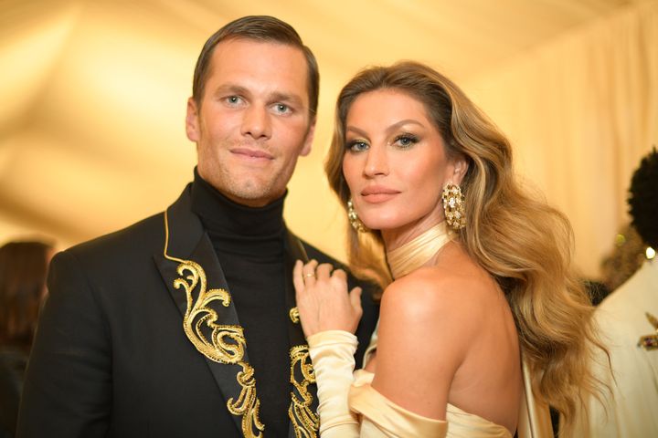 Brady and Bündchen attend the Heavenly Bodies: Fashion & The Catholic Imagination Costume Institute Gala at The Met on May 7, 2018, in New York City.