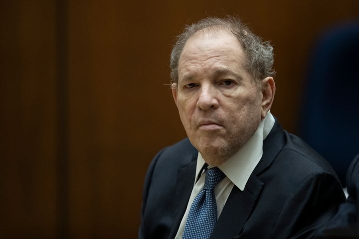 Former film producer Harvey Weinstein appears in court at the Clara Shortridge Foltz Criminal Justice Center on October 4, 2022 in Los Angeles, California. 