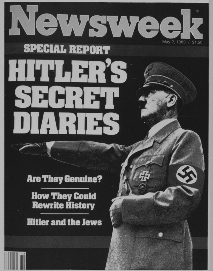 Πρωτοσέλιδο του Newsweek για τα "Ημερολόγια του Χίτλερ" 