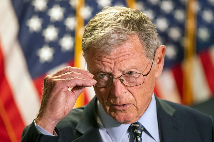 Sen. James Inhofe is seen in 2020.