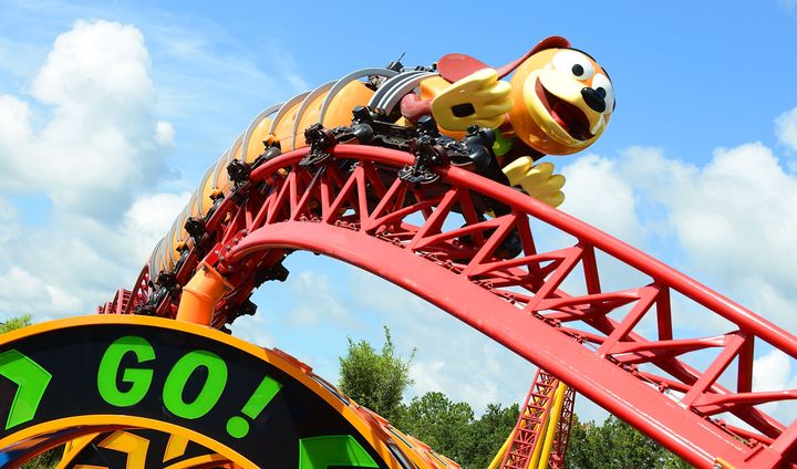 The Slinky Dog Dash ride at Disney World has a height requirement of 38 inches.