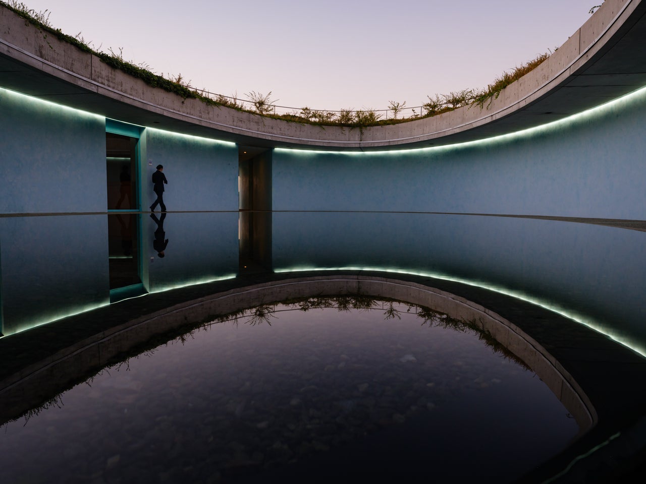 The Benesse House Oval by Tadao Ando, another Pritzker Prize-winning architect, Naoshima. (©Tadao Ando)