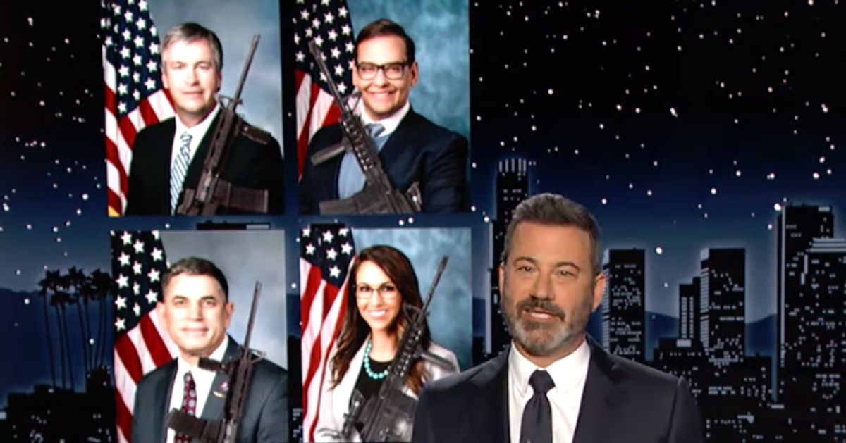 Jimmy Kimmel Hits 4 Republicans Behind 'National Gun' Idea With A Scathing Nickname