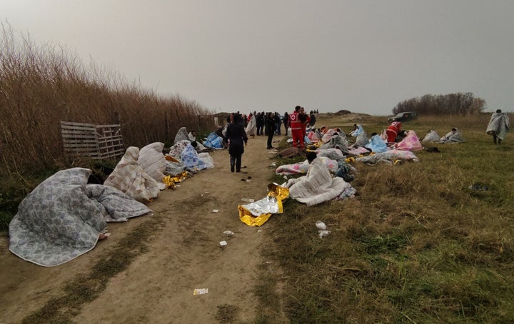 The overloaded boat sank in stormy seas off Italy's southern Calabria region.