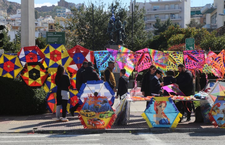 Πώληση χαρταετών στην Ελλάδα. 