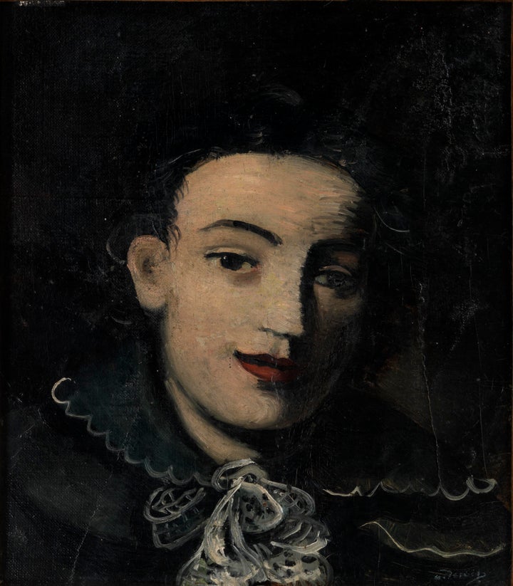 Derain-Portrait de jeune fille sur fond noir