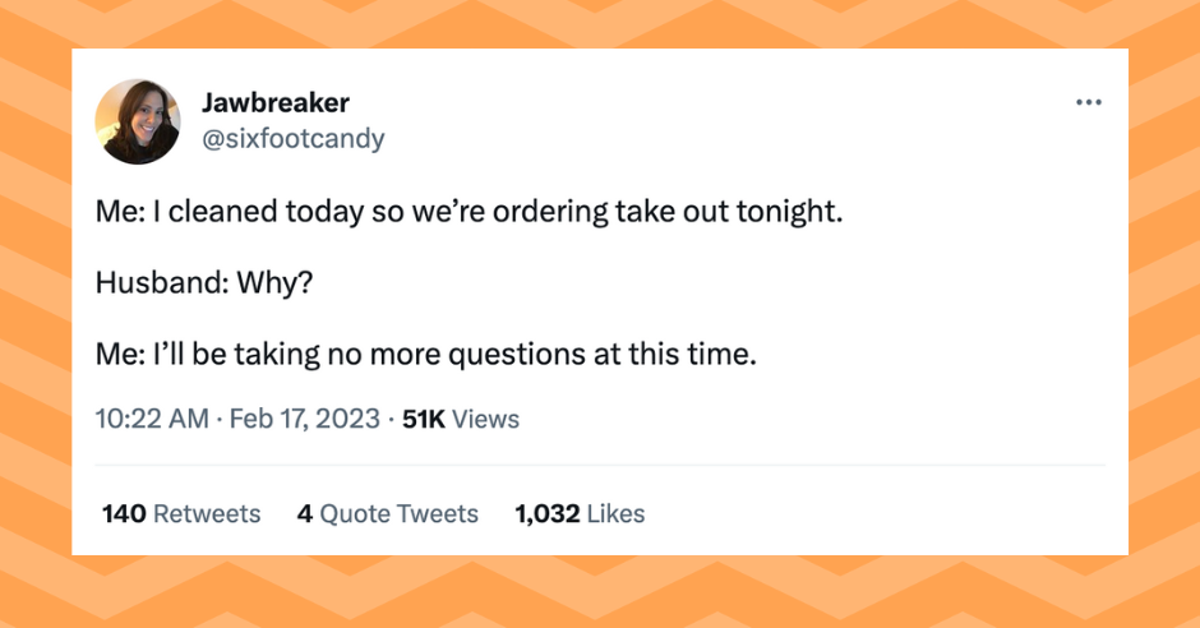 NextImg:The Funniest Marriage Tweets To Get You Through This Week