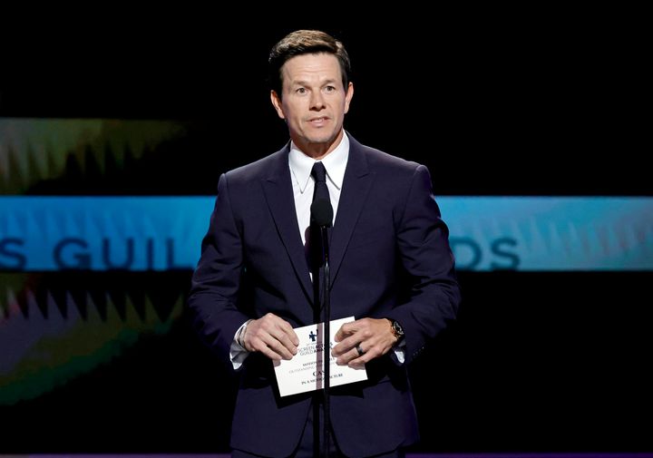 Mark Wahlberg speaks onstage during the 29th Annual Screen Actors Guild Awards on Sunday.