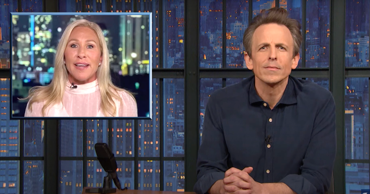 NextImg:This Marjorie Taylor Greene Comment Was So Wild It Left Seth Meyers Speechless