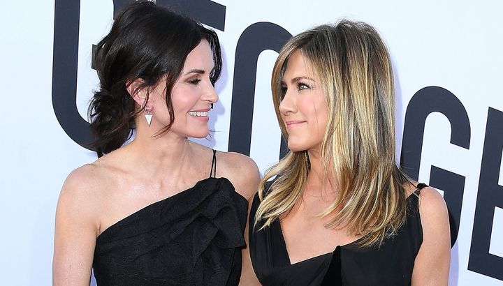 Courteney Cox and Jennifer Aniston pictured in 2018