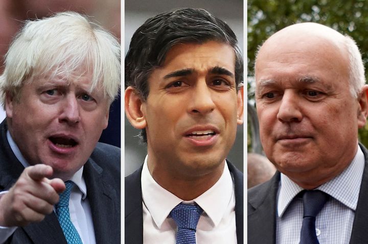 Boris Johnson, Rishi Sunak and Iain Duncan Smith: all Tory party leaders at one point who changed their minds over the NI Protocol