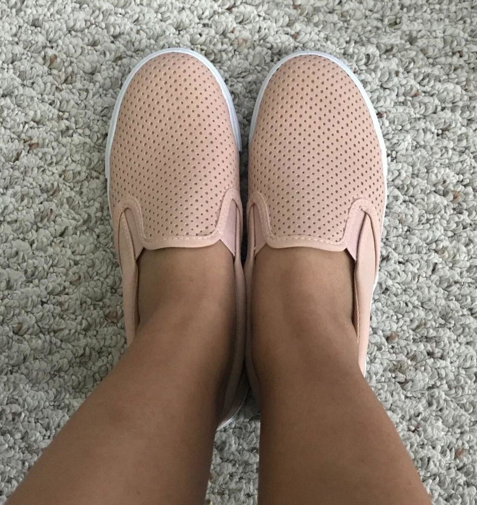 Sleek slip-on sneakers with memory foam soles
