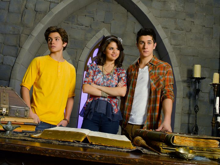 From left: Jake T. Austin, Selena Gomez and David Henrie on "The Wizards of Waverly Place." 