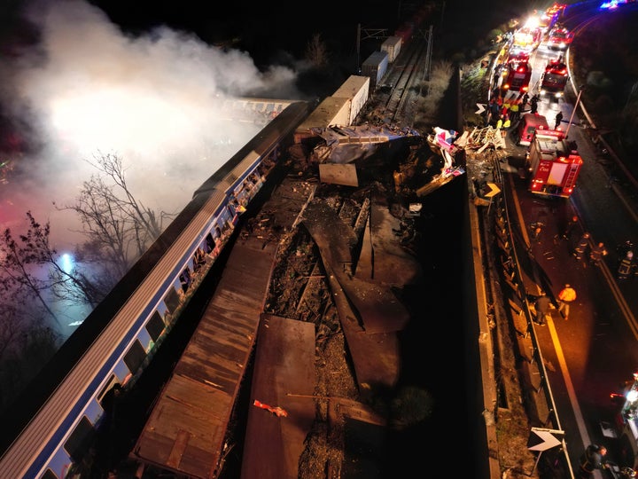 APTOPIX Greece Train Collision