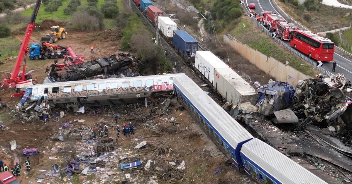 NextImg:Head-On Train Crash In Greece Kills 32, Injures At Least 85