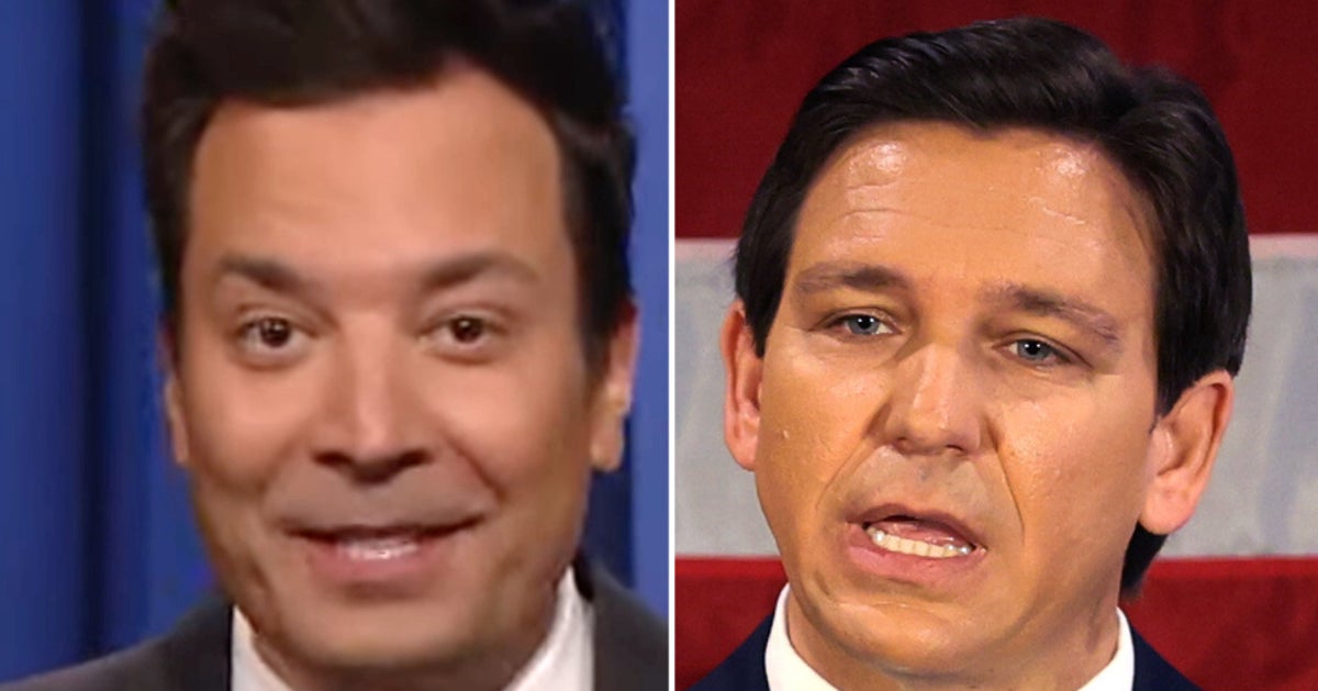 NextImg:Jimmy Fallon Jabs Ron DeSantis With Real Reason His Book Is A Bestseller