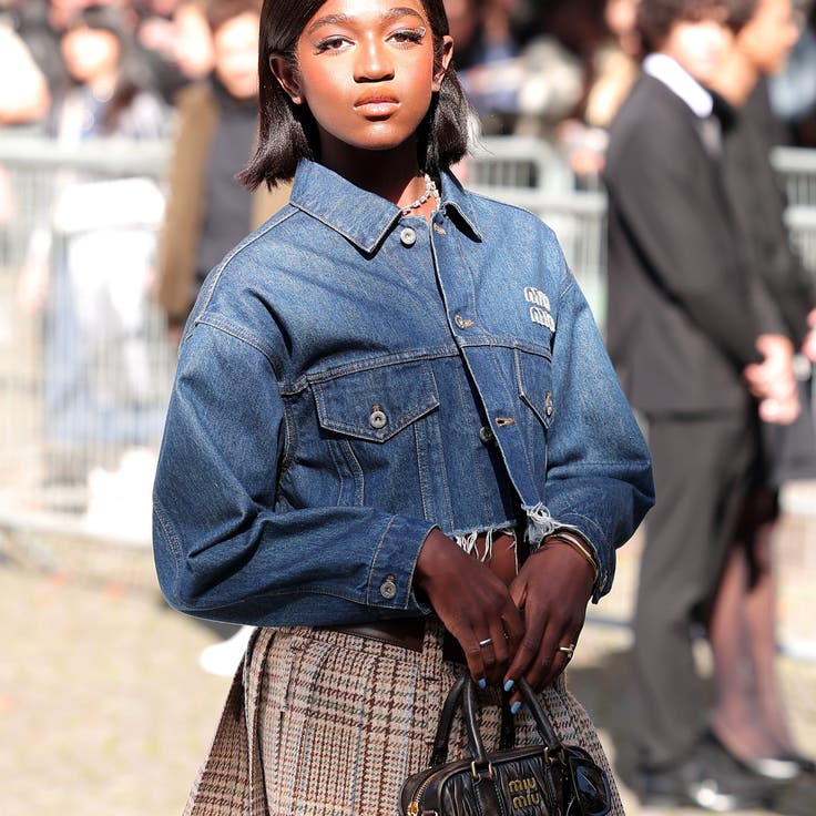 Zaya Wade attends the Miu Miu Womenswear Spring/Summer 2023 show as part of Paris Fashion Week on Oct. 4, 2022. 