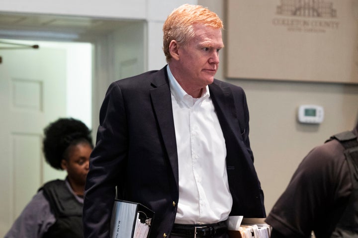 Alex Murdaugh enters the courtroom before closing arguments begin in his trial for murder at the Colleton County Courthouse in Walterboro, South Carolina, on Wednesday.