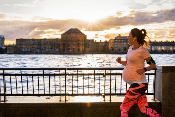 Going for a jog during pregnancy isn't unsafe, according to experts.
