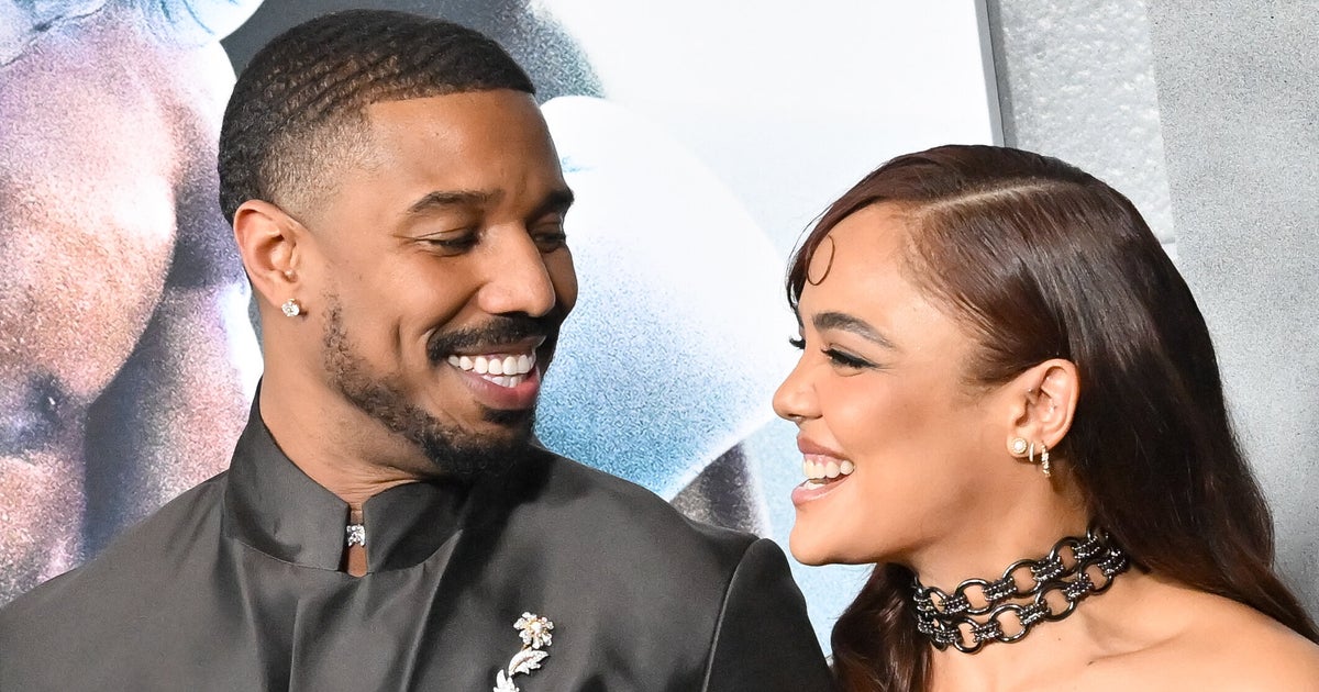NextImg:Tessa Thompson Reacts To ‘Creed’ Co-Star Michael B. Jordan's NSFW Underwear Ad