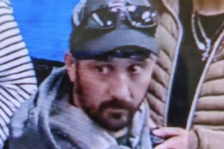 Suspect Marc Muffley is seen Monday in surveillance video at Lehigh Valley International Airport.