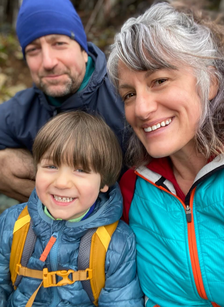 The author, naturally, with her family.