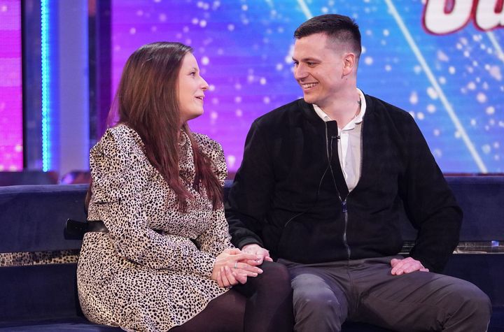 Married couple Amy and Liam paid a visit to the Saturday Night Takeaway studio after the prank aired