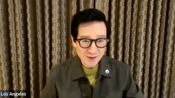 2月末、賞レースで多忙な中オンラインで取材に答えたキー・ホイ・クァンさん