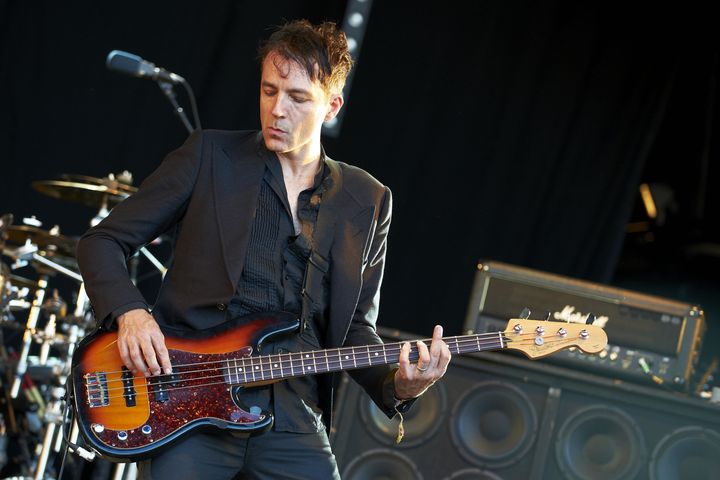 Steve on stage at Glastonbury in 2011
