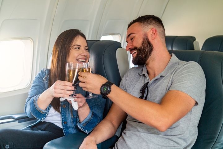 Friendly airline workers might help you celebrate your honeymoon or other special occasion in style. 
