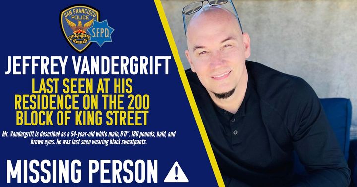 San Francisco radio host Jeffrey Vandergrift was reported missing last week.