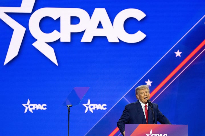 Former President and 2024 presidential hopeful Donald Trump speaks during the 2023 Conservative Political Action Coalition (CPAC) Conference in National Harbor, Maryland, on March 4, 2023.