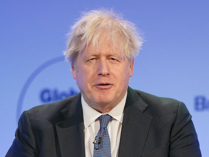 Boris Johnson speaks during the Global Soft Power Summit, at the Queen Elizabeth II Conference Centre, London, last week. 