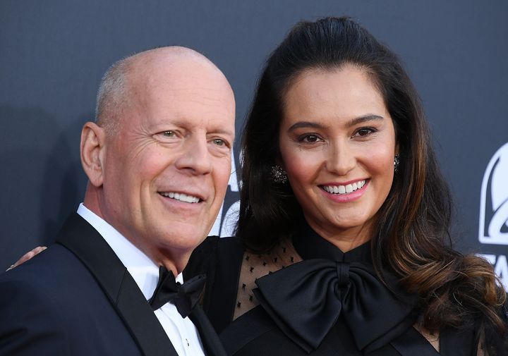 Bruce Willis and Emma Heming pictured in 2018