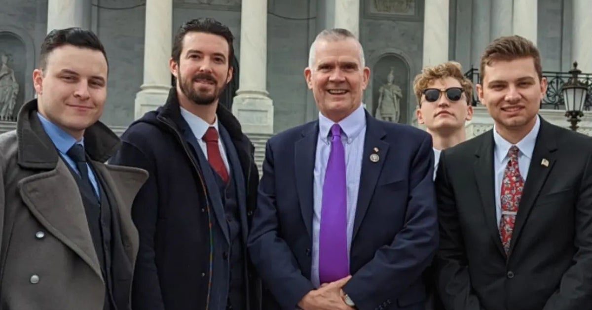 NextImg:GOP Congressman Matt Rosendale Poses With Neo-Nazis