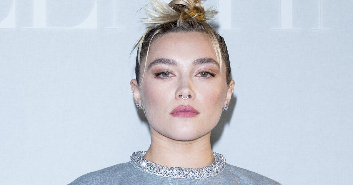 NextImg:Florence Pugh Wore Only A Thong Under Her See-Through Skirt At Paris Fashion Week