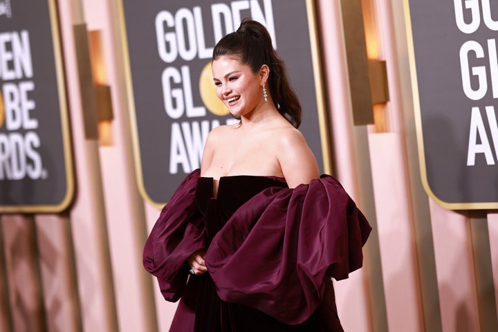 Selena Gomez attends the 80th Annual Golden Globe Awards at The Beverly Hilton on Jan. 10, 2023, in Beverly Hills, California. 