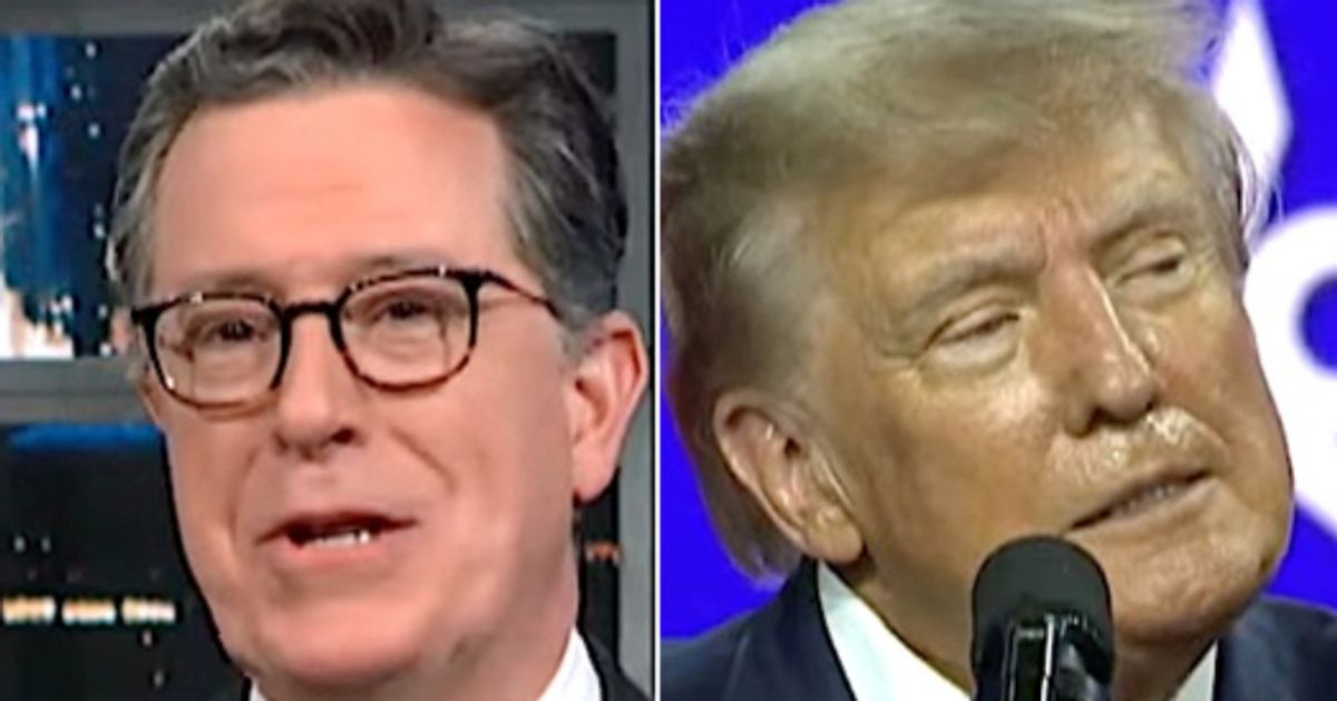 Stephen Colbert Spots Exact Moment Trump Speech Turned 'Real Creepy, Real Fast'