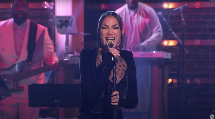 Nicole Scherzinger performs on That's My Jam.