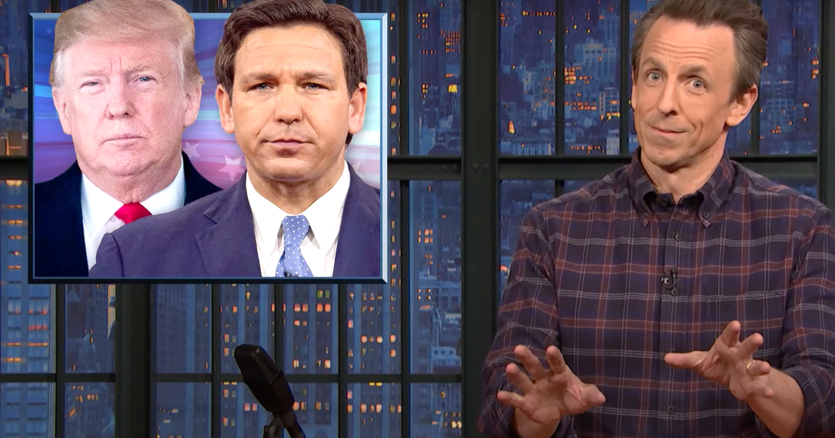 NextImg:Seth Meyers Thinks This Trump Nickname For DeSantis Is The 'F**king Winner’