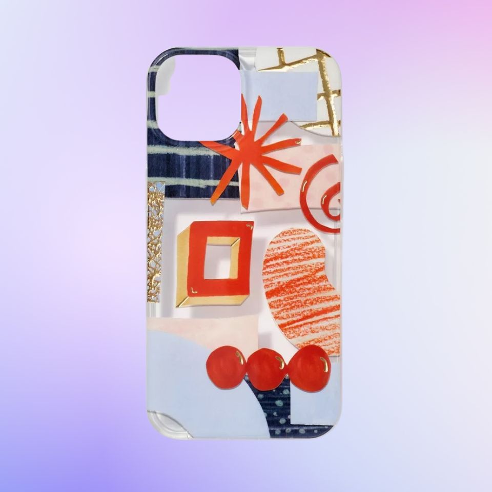 A colorful motif iPhone case