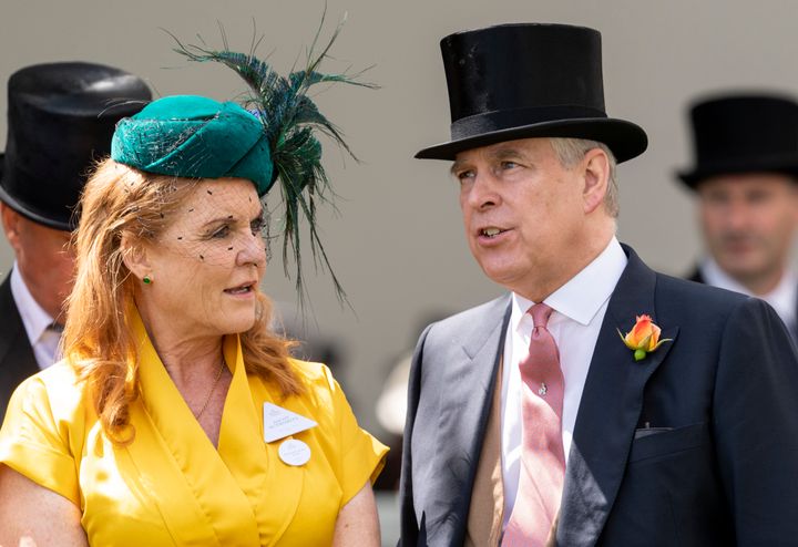 The Duke and Duchess of York at Royal Ascot on June 21, 2019, in England.