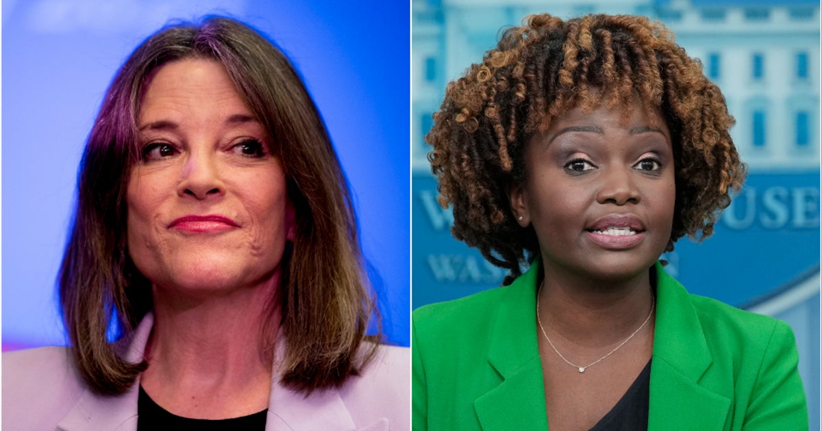 NextImg:Marianne Williamson Not Happy At White House Press Secretary's Crystal Ball Joke