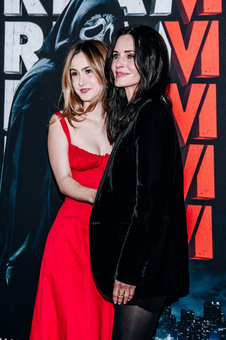 Coco Arquette and Courteney Cox at the premiere of Screm VI held at AMC Lincoln Square on March 6, 2023 in New York City. (Photo by Nina Westervelt/Variety via Getty Images)