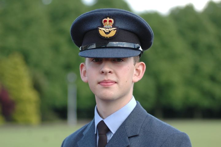Stephen Realf at his graduation from the RAF