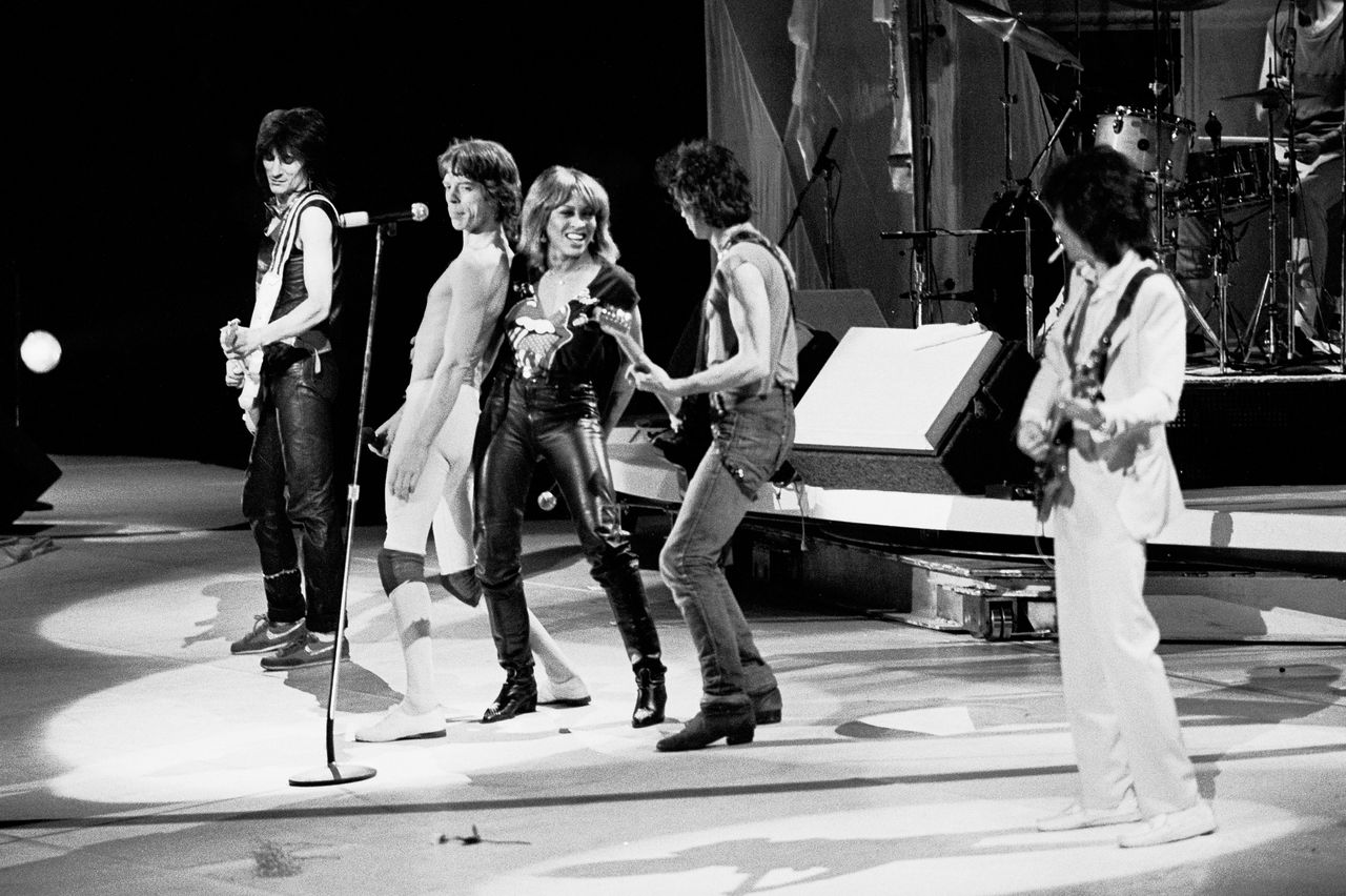 Turner performs with the Rolling Stones in New Jersey during the band's 1981 U.S. tour.