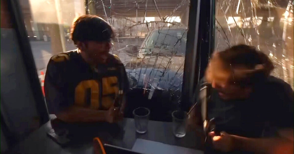 NextImg:Dramatic Moment Where SUV Slams Into Houston Cafe Caught On Video