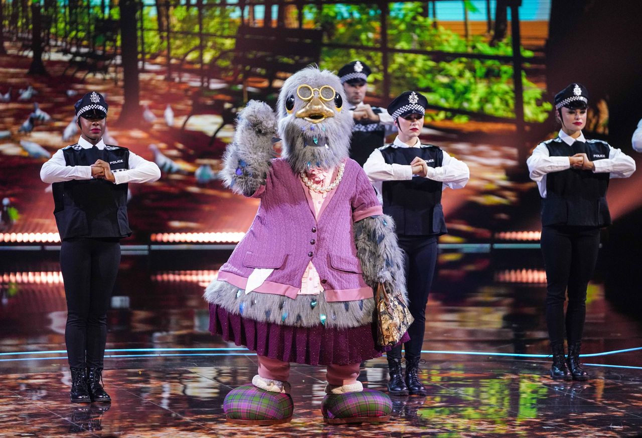 As Pigeon, Katherine managed to pass by without anyone on the Masked Singer panel working out her identity