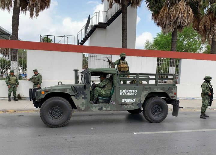 Mexican army soldiers prepare a search mission on Monday for the four U.S. citizens who were kidnapped by gunmen in Matamoros, Mexico. Two of the Americans were later confirmed dead.