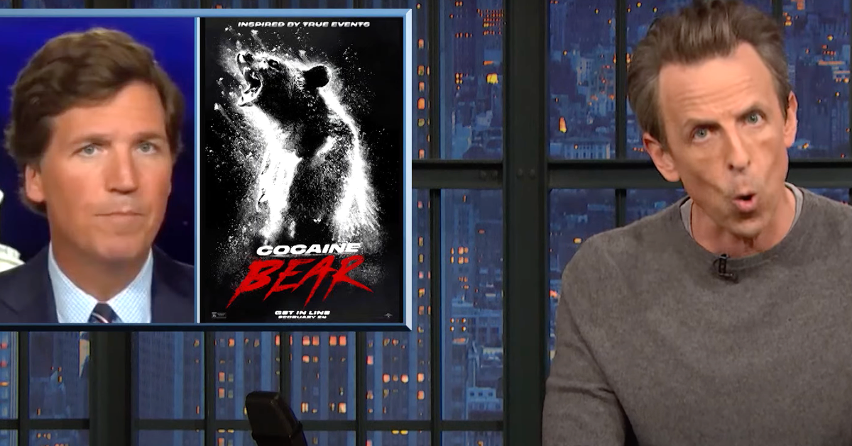 NextImg:Seth Meyers Has ‘Cocaine Bear’ Theory For Tucker Carlson, Donald Trump